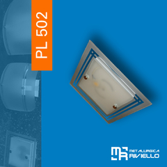 PL502 - Plafón Con Plaqueta LED Descartable!! Único y original!!