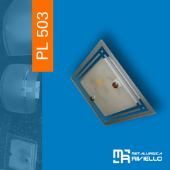 PL503 - Mini Plafón Con Plaqueta LED Descartable!! Único y original!!