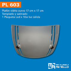PL603 - Plafón Curvo con plaqueta de Led cambiable!! Sin igual en el mercado!! - comprar online