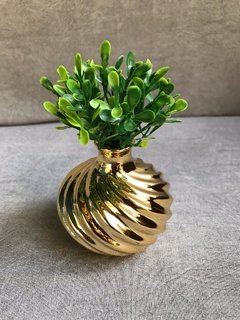 Mini vaso dunas dourado