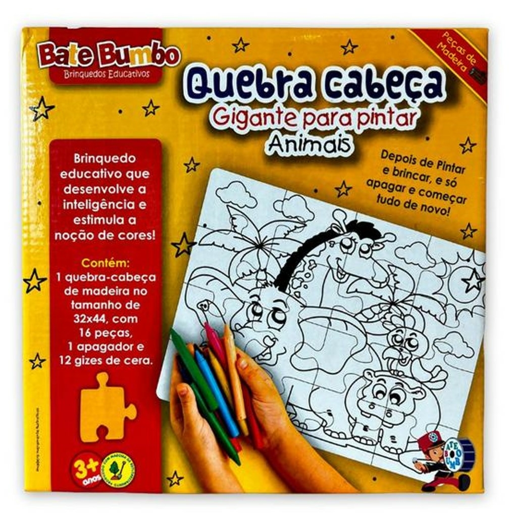 Jogo Quebra-Cabeça Bíblico Blocos Gigantes