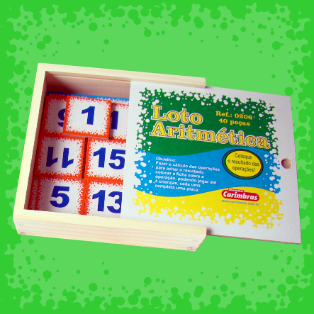 Jogo Tabuleiro Educativo Infantil Bingo Contas Matemática Somando