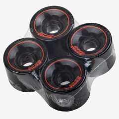 RUEDAS DE LONGBOARD GOODTIMES CRUISER BLACK RED 65MM - comprar online