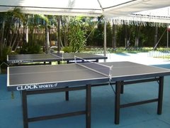 MESA DE TÊNIS DE MESA ( PING PONG ) COR VERDE DE 15 MM DE MDF CLOCKSPORT