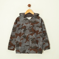 Campera friza camuflada