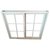 Ventana De Aluminio 120x110 Vidrio Repartido Herrero - Aberturas el Mastil