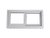 Ventana De Aluminio 120x40 - comprar online