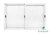 Ventana Aluminio Bco 180x110 vidrio entero - comprar online