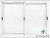 Ventana Aluminio Bco 120x110 vidrio entero - comprar online