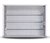 Ventana Aireador Aluminio Bco 100x46c/reja Vidrio Mosquitero