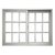 Ventanas Aluminio 150x110 Vidrio Repartido
