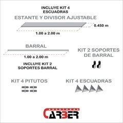 Modulo Interior Placard E-30 color Cedro / Wengue / Laricina en internet