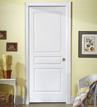 Puerta placa MDF de 9mm 0,80 Marco chapa 18 o Pino Camdem - Avalon - Veronica - Florencia Gromanti - Aberturas Carber
