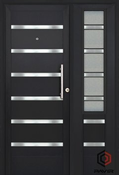 Puerta Resdidencial Pavir Verona 50 Pintura Final Horno c/vidrio - comprar online