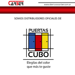 Puerta Placa CUBO Melamina Linea Nova Marco Aluminio 70/80 artico en internet