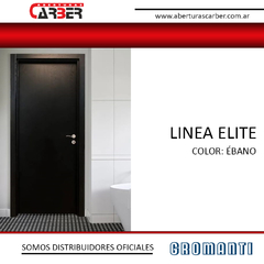 Imagen de Puerta Placa ELITE Gromanti Hoja y Marco Madera Foliado lista para colocar 60/70 X 2,00 SIN CONTRAMARCOS