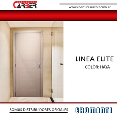 Puerta Placa ELITE Gromanti Hoja y Marco Madera Foliado lista para colocar 60/70 X 2,00 Contramarcos Regulables - tienda online