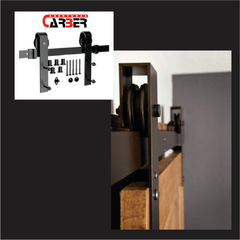 Puerta Granero MDF MADISON herraje oculto para pintar 70 / 80 / 90 x 2,00 - Aberturas Carber