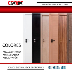 Puerta Placa ELITE Gromanti Hoja y Marco Madera Foliado lista para colocar 60/70 X 2,00 Contramarcos Regulables en internet