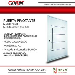 PG501 PIVOTANTE NEXO ABERTURAS CARBER