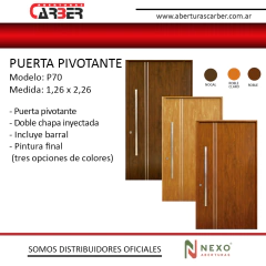 pivotante p70 simil madera nexo aberturas carber