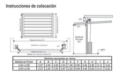 Porton Levadizo Automatico Marco Chapa 18 Ciego - comprar online