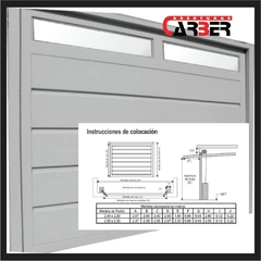 Porton Levadizo Manual Marco Chapa 18 con postigo - Aberturas Carber