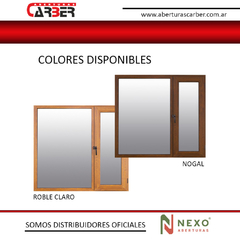 Patagónica/Sureña de PVC Linea confort Símil Madera de 1,50 x 0,90 DVH 3/9/3 NEXO - comprar online
