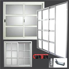 Ventana Balcon Vidrio Repartido de 2,00 x 2,00 - comprar online