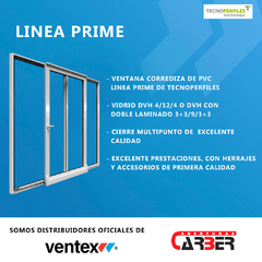 Ventana PVC PRIME DVH 3+3/9/3+3 de 4,00 x 2,00 Color Blanco Multipunto (el precio que figura es en DOLAR OFICIAL)