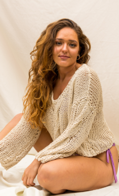 Crop Sweater Toscana | Lana de Algodon puro