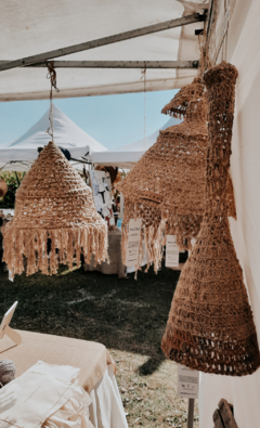 Pantalla E | Tejida a mano yute natural - Nacra shop