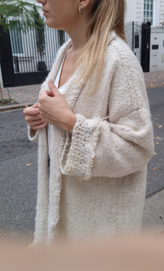 Saco OSLO oversize | Tapado lana de llama en telar