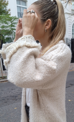 Saco OSLO oversize | Tapado lana de llama en telar - Nacra shop