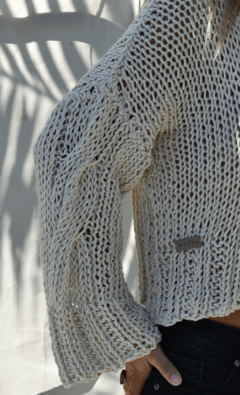 Crop Sweater Toscana | Lana de Algodon puro en internet