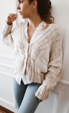 Imagen de Saco TORONTO oversize |Mangas murcielago Natural