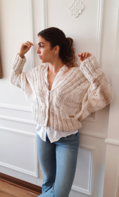 Saco TORONTO oversize |Mangas murcielago Natural - tienda online