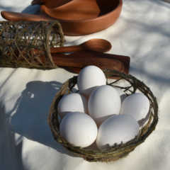 Canasto | yute natural tonos verdes degarde - tienda online