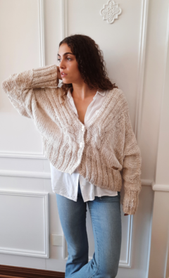 Saco TORONTO oversize |Mangas murcielago Natural