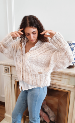 Saco TORONTO oversize |Mangas murcielago Natural en internet