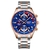 Relógio Masculino Nibosi 2375 Quartzo de Luxo Em Aço Inoxidável