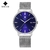 Relógio Wwoor 8826 Unissex Ultra Fino Pulseira de Aço Inoxidável - comprar online