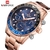 Relógio Masculino Naviforce 9147 Casual Quartzo Em Aço Inoxidável - comprar online
