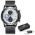 Relógio Masculino Lige 9835 Esporte de Luxo Quartzo Em Aço Inoxidável