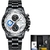 Imagem do Relógio Masculino Lige 9835 Esporte de Luxo Quartzo Em Aço Inoxidável