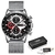Relógio Masculino Lige 9835 Esporte de Luxo Quartzo Em Aço Inoxidável - comprar online