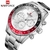 Relógio Masculino Naviforce 9147 Casual Quartzo Em Aço Inoxidável - comprar online