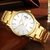 Relógio Wwoor 8833 Casual Dourado e Branco Quartzo Aço Inoxidável - comprar online