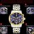 Relógio Wwoor 8864 Unissex De Luxo Quartzo Casual Dourado e Prata - ANNA GEUSE