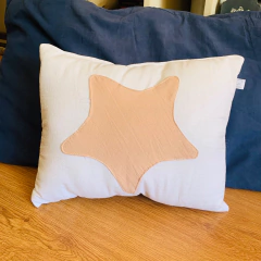 Almohaditas gabardina/tusor rellenas con vellón soft - comprar online